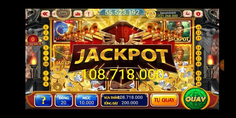 Nổ hũ Jackpot lũy tiến với giải thưởng lên đến hàng triệu đồng